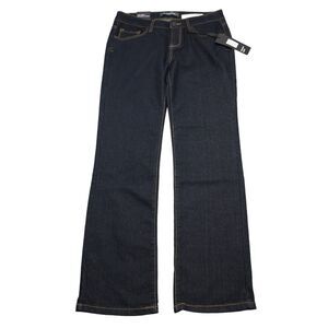 Monarda Pants Womens 7 Black Plain Low Rise Skinny Fit Straight Leg Jeans